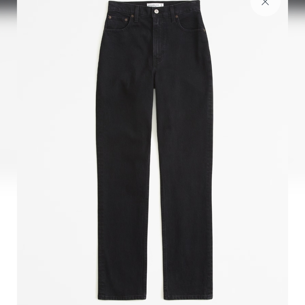 ABERCROMBIE Black Jeans Size 28/6R